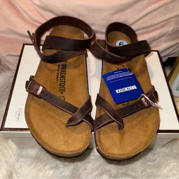 Birkenstock Shoes - BIRKENSTOCK BROWN YARA STRAPPY SANDALS NEW W/O BOX